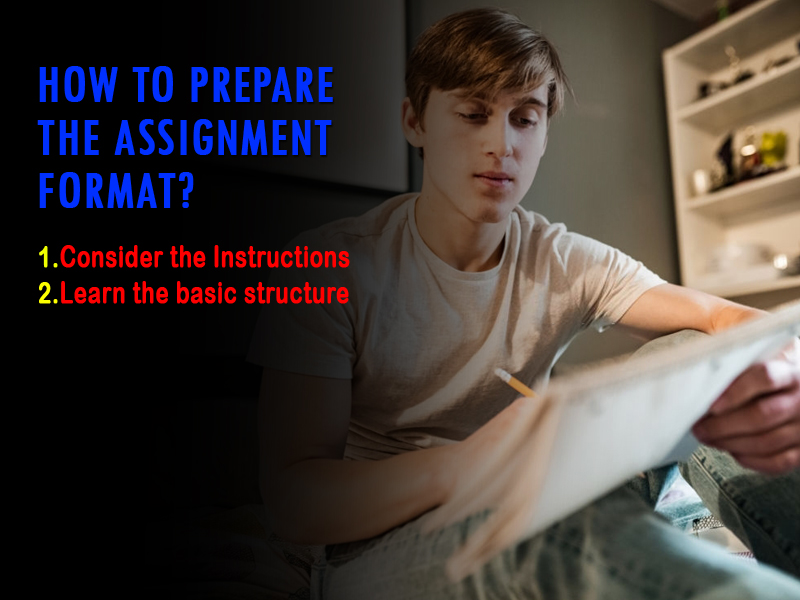 How to prepare the assignment format