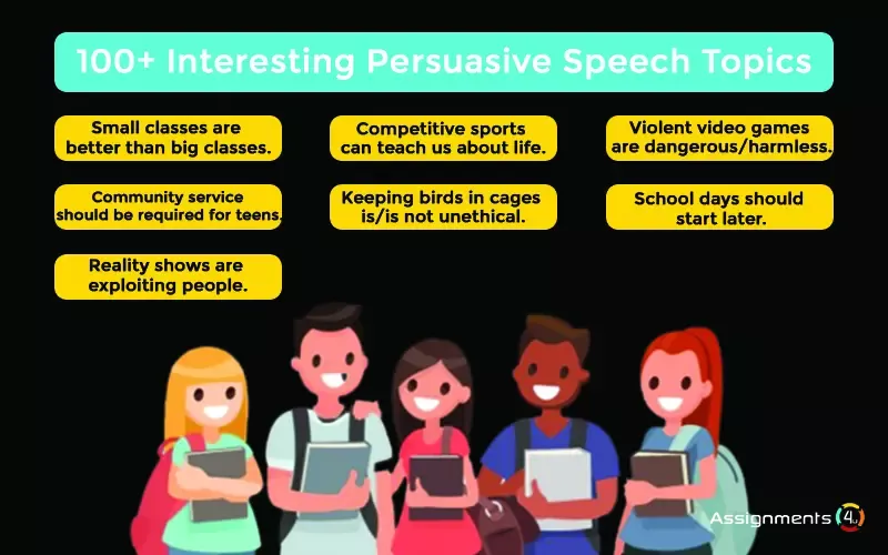 100+ Interesting Persuasive Speech Topics