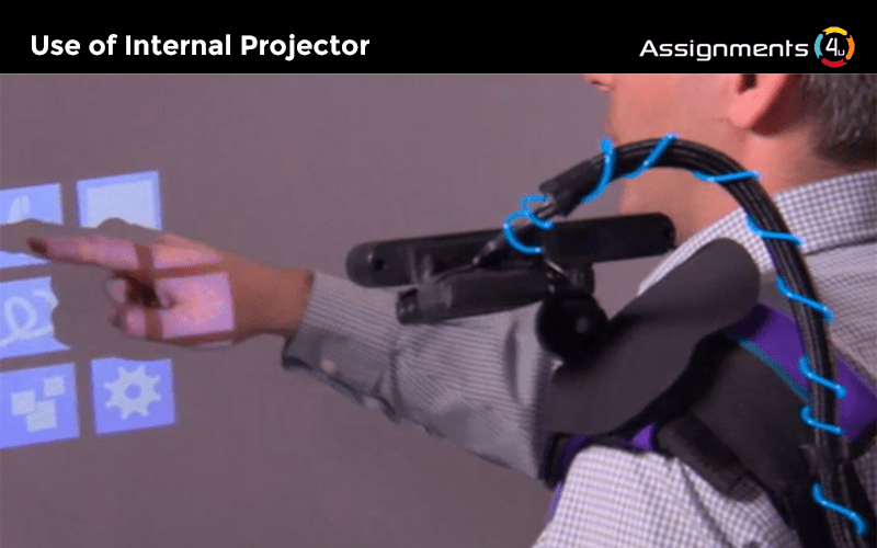 Use of internal projector