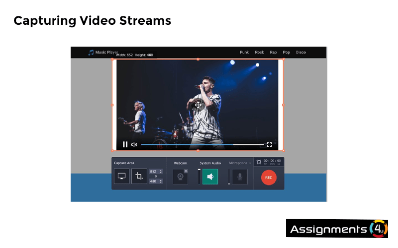 Capturing video streams