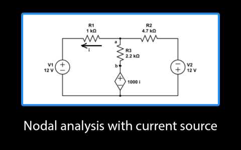 Step by step nodal analysis of Electrical circuit with examples