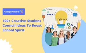 Multiple students together talking about Student Council Ideas