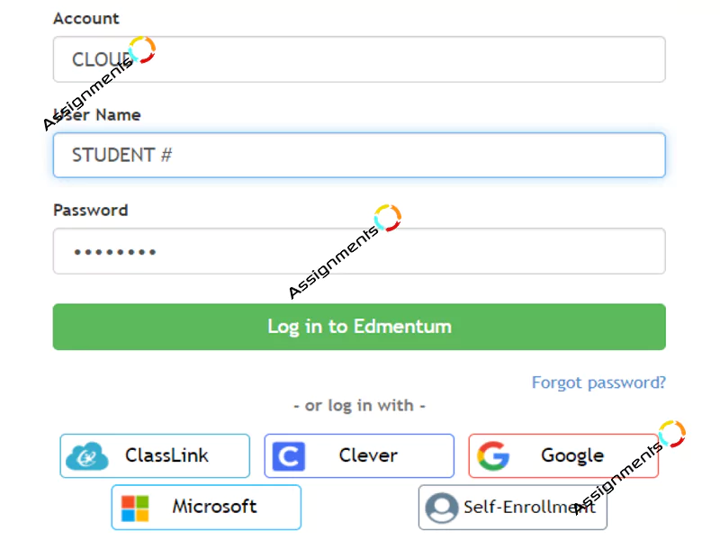  Edmentum login screen - Access Edmentum answer key, learn Math, English on this online learning platform.<br />
