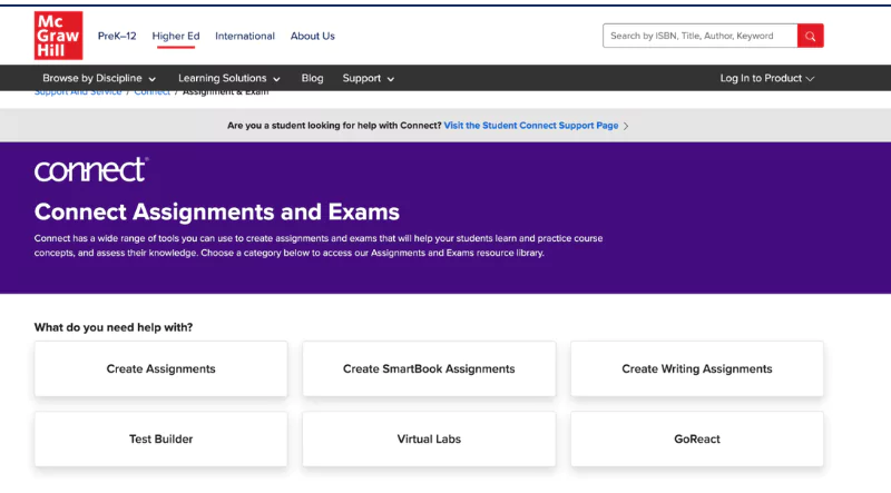 McGraw Hill Connect Assignments