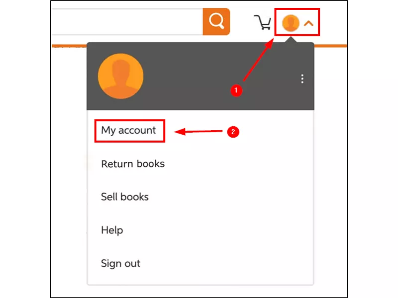 How to Cancel Chegg Free Trial Go to “My Account”
