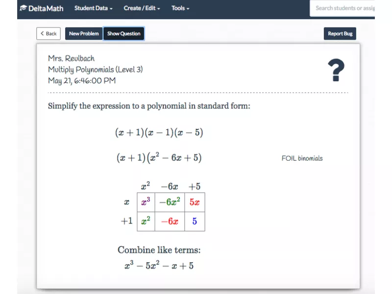 Why Do Students Find Delta Math Questions Challenging to Solve?<br />
