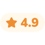 Rated 4.9<br />
out of 5