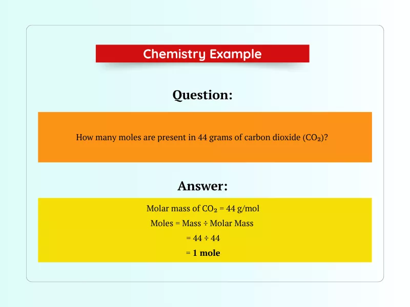 Chemistry WileyPLUS answers example showing mole calculation with detailed solution 