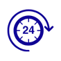 Round-the-Clock Support icon